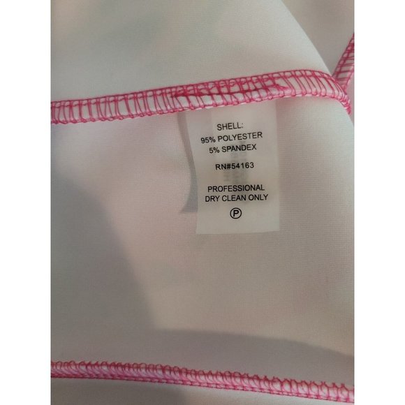 Calvin Klein Pleated Pink Floral Cocktail Dress Size 4 - Picture 7 of 9